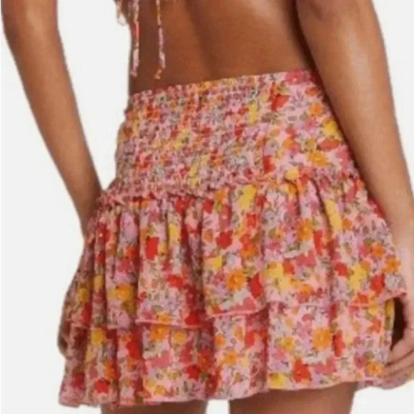 Wild Fable Women’s Floral Mini Ruffle Skirt - Picture 3 of 7